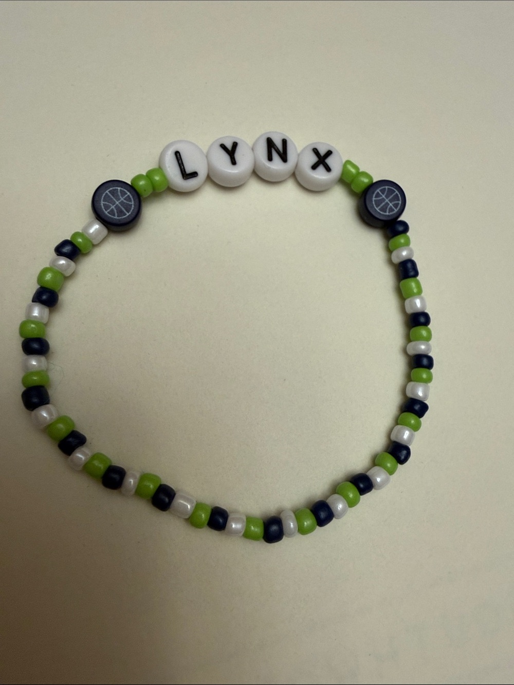 Minnesota Lynx stretch bracelet.